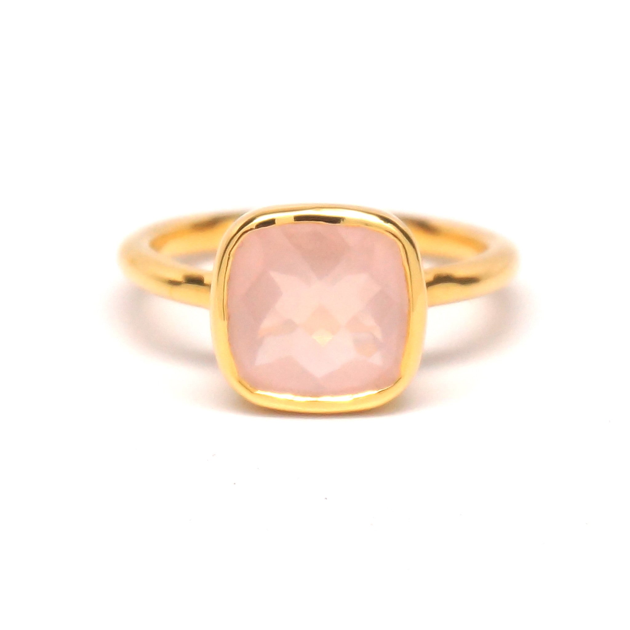 rose quartz and gold