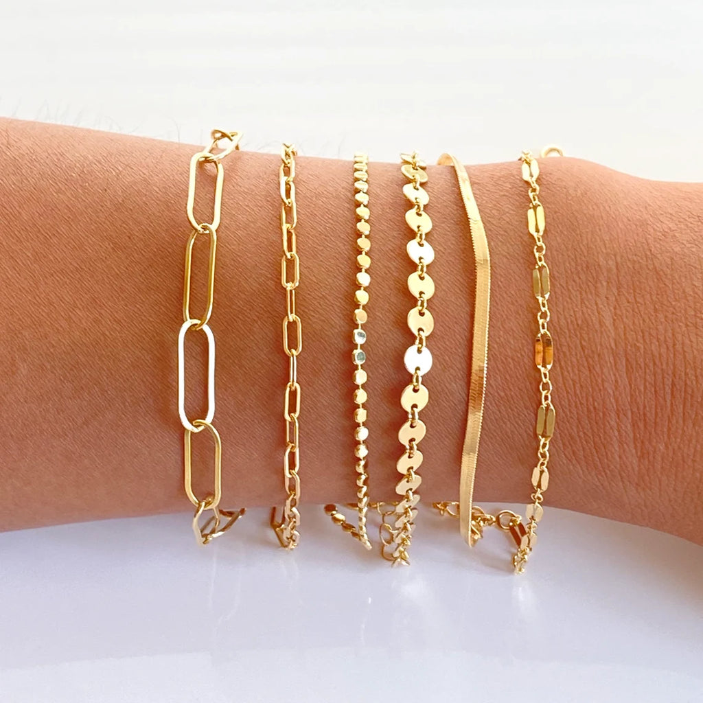 Dainty Chain Bracelet Gold Filled Bracelet Layering Bracelet