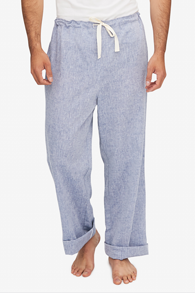 Mens Lounge Pant in Linen Chambray | The Sleep Shirt