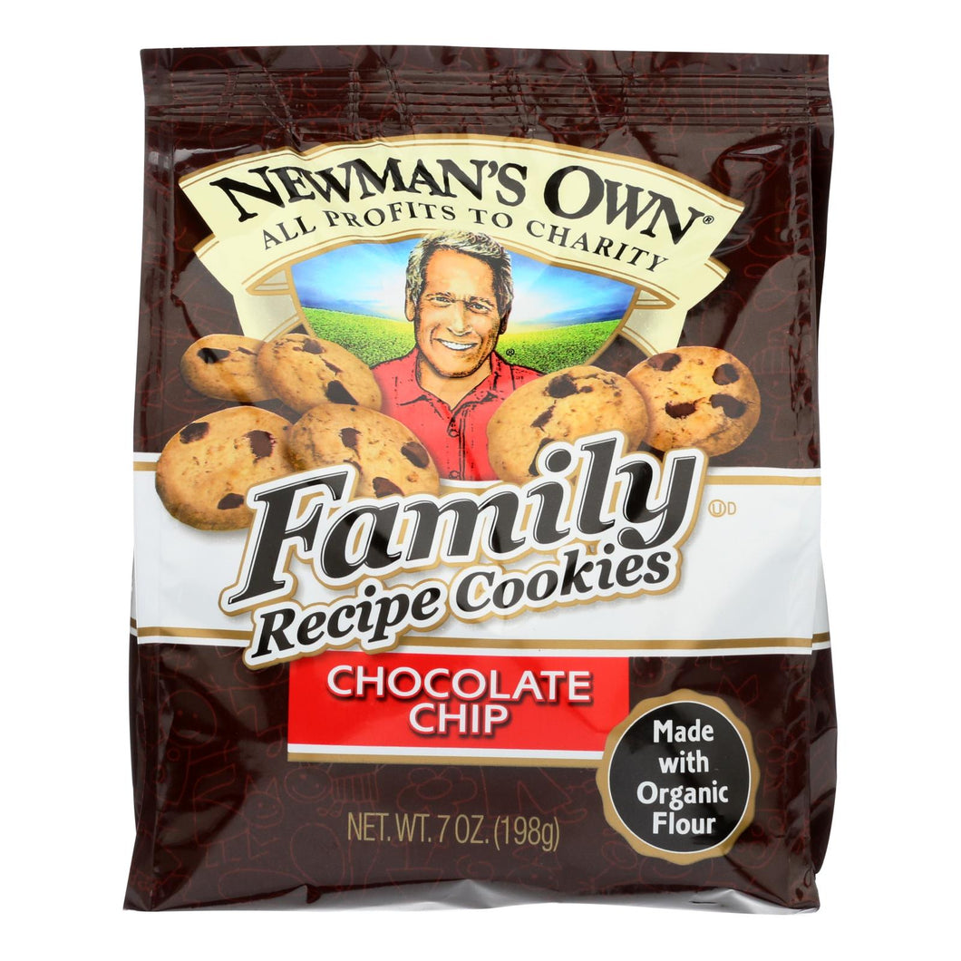 Newman's Own Organics Cookies - Chocolate Chip - Case Of 6 - 7 Oz.