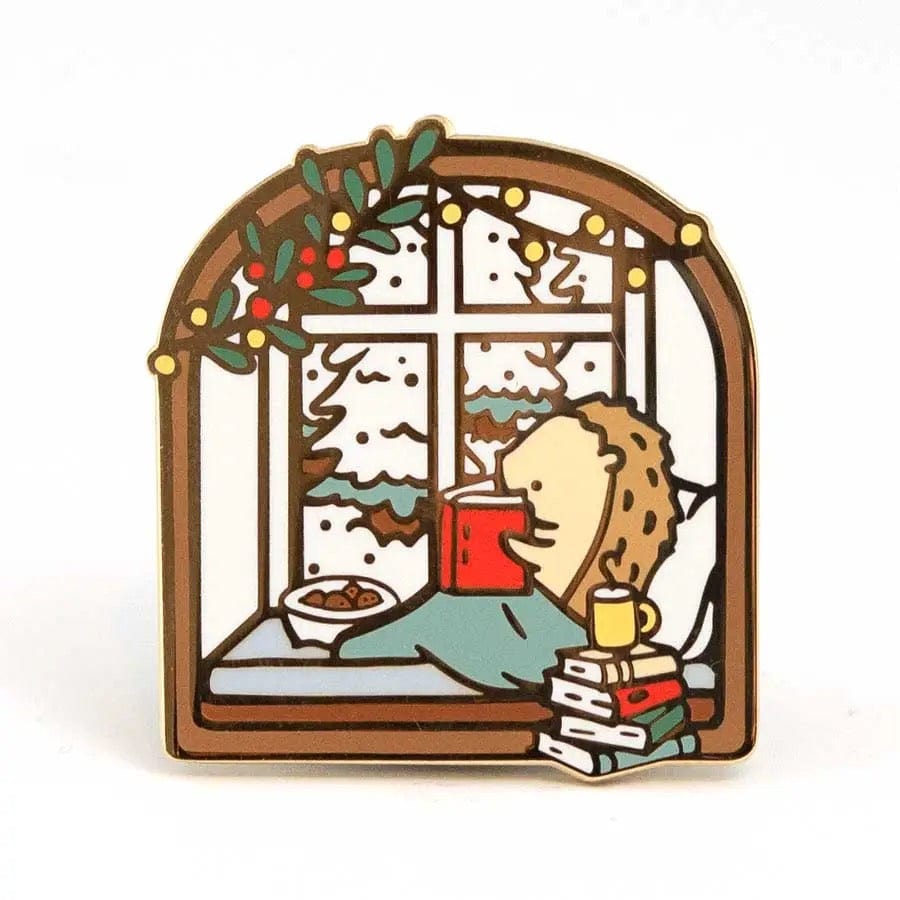 Winter Reading Nook Pin