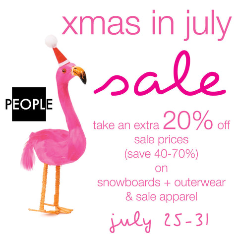 XmasInJuly sale flyer