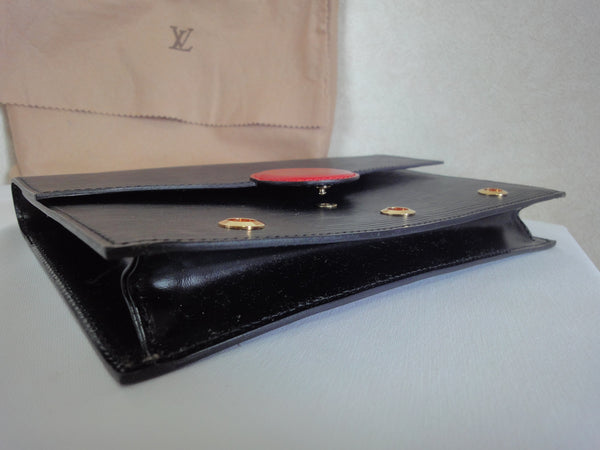 Vintage Louis Vuitton black epi mod clutch purse, shoulder bag with a – eNdApPi ***where you can ...