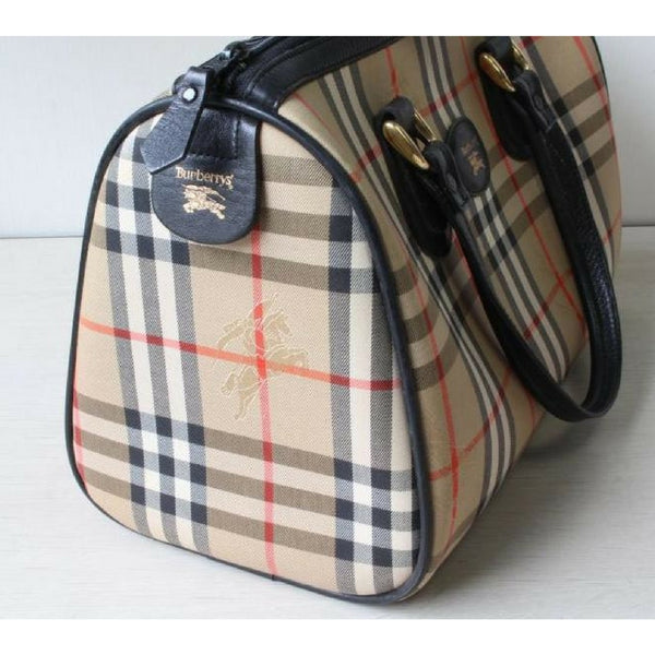 Vintage Burberry classic beige nova check speedy bag style handbag wit – eNdApPi ***where you ...