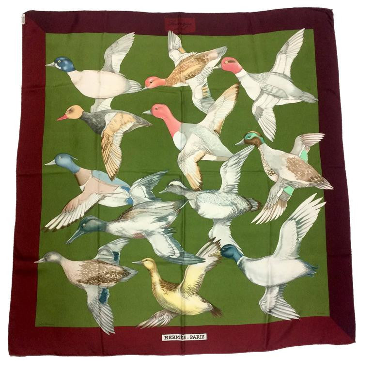 hermes duck scarf