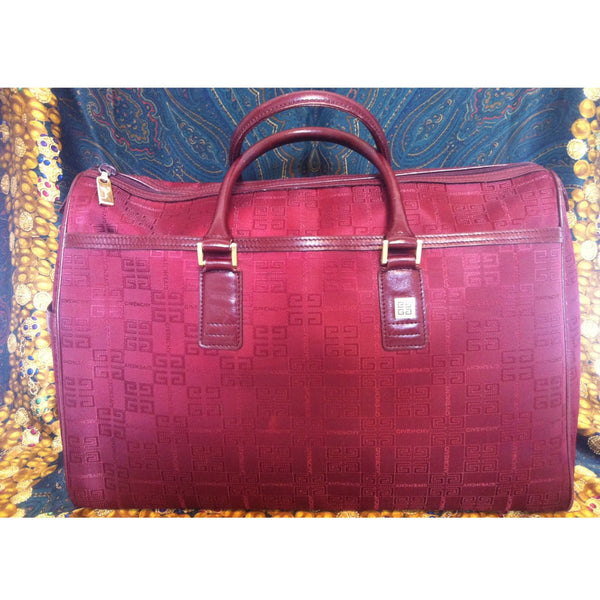 Vintage Givenchy travel duffle bag in classic monogram jacquard wine c –  eNdApPi ***where you can find your favorite designer  vintages.....authentic, affordable, and lovable....