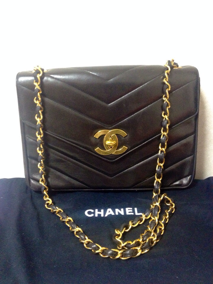 CHANEL  Bags  Chanel Vintage Chevron Quilted Camera Bag  Poshmark