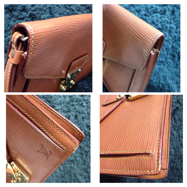 90&#39;s Vintage Louis Vuitton epi brown clutch purse. LV epi pouch for un – eNdApPi ***where you ...