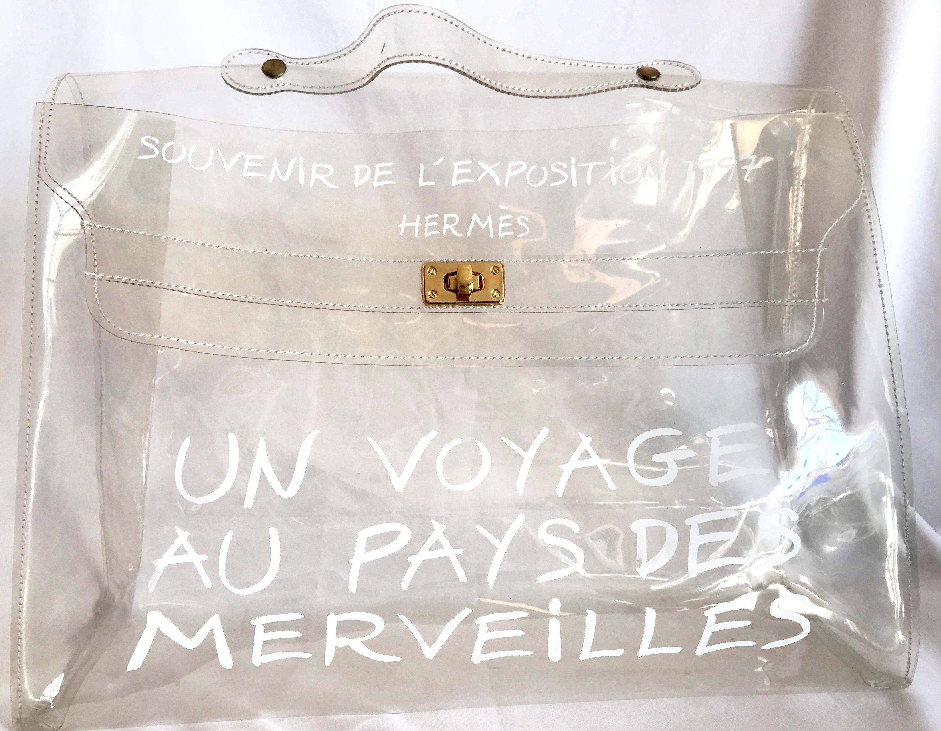 hermes transparent bag price