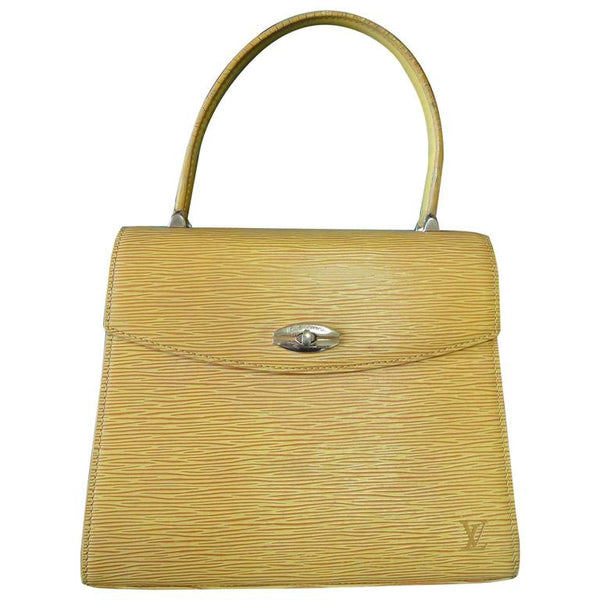 Louis Vuitton Vintage Epi Malesherbes Bag - Yellow Handle Bags