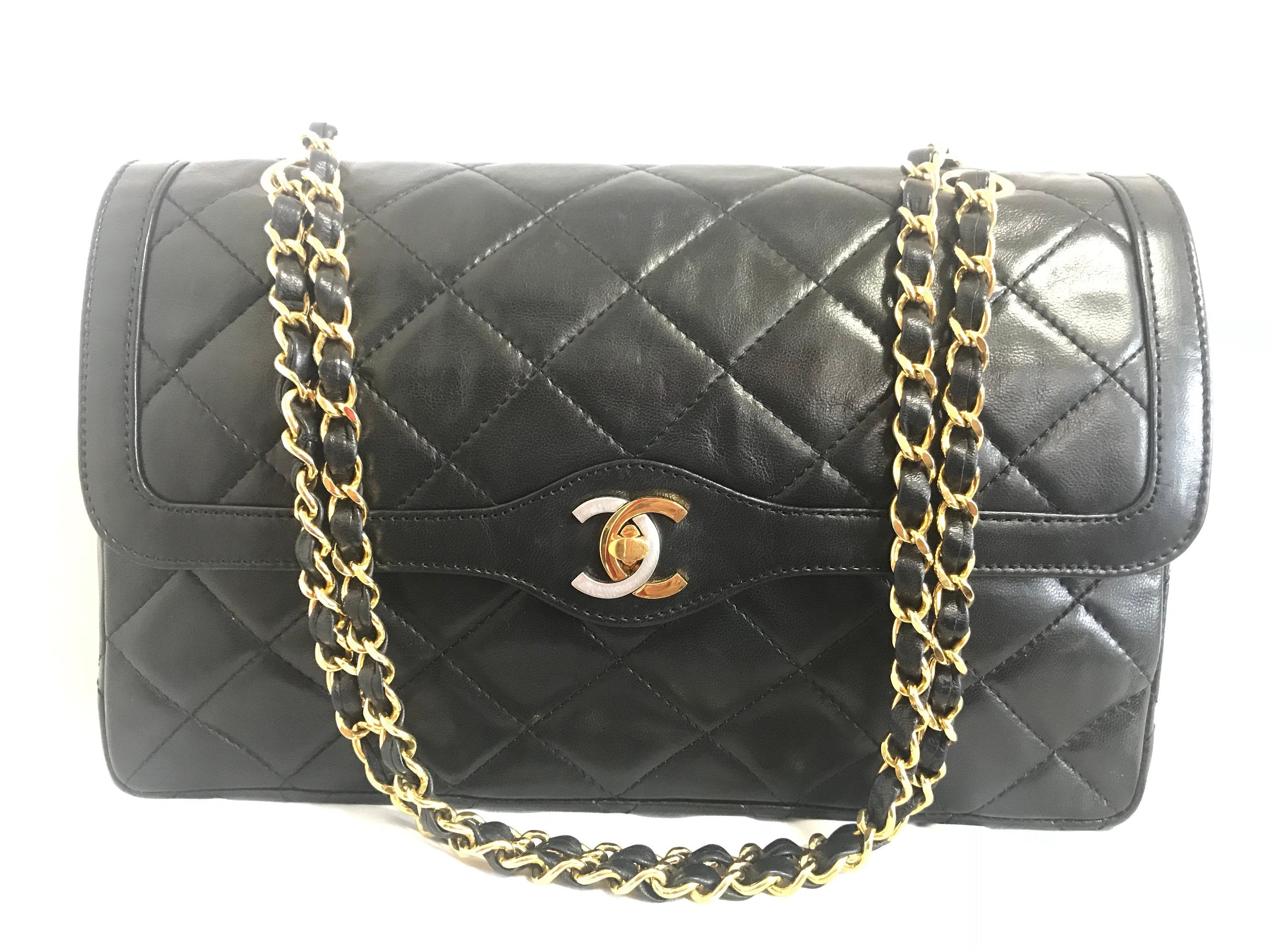 Vintage Chanel Black Classic Single Flap Bag  Chanel  ArtListings