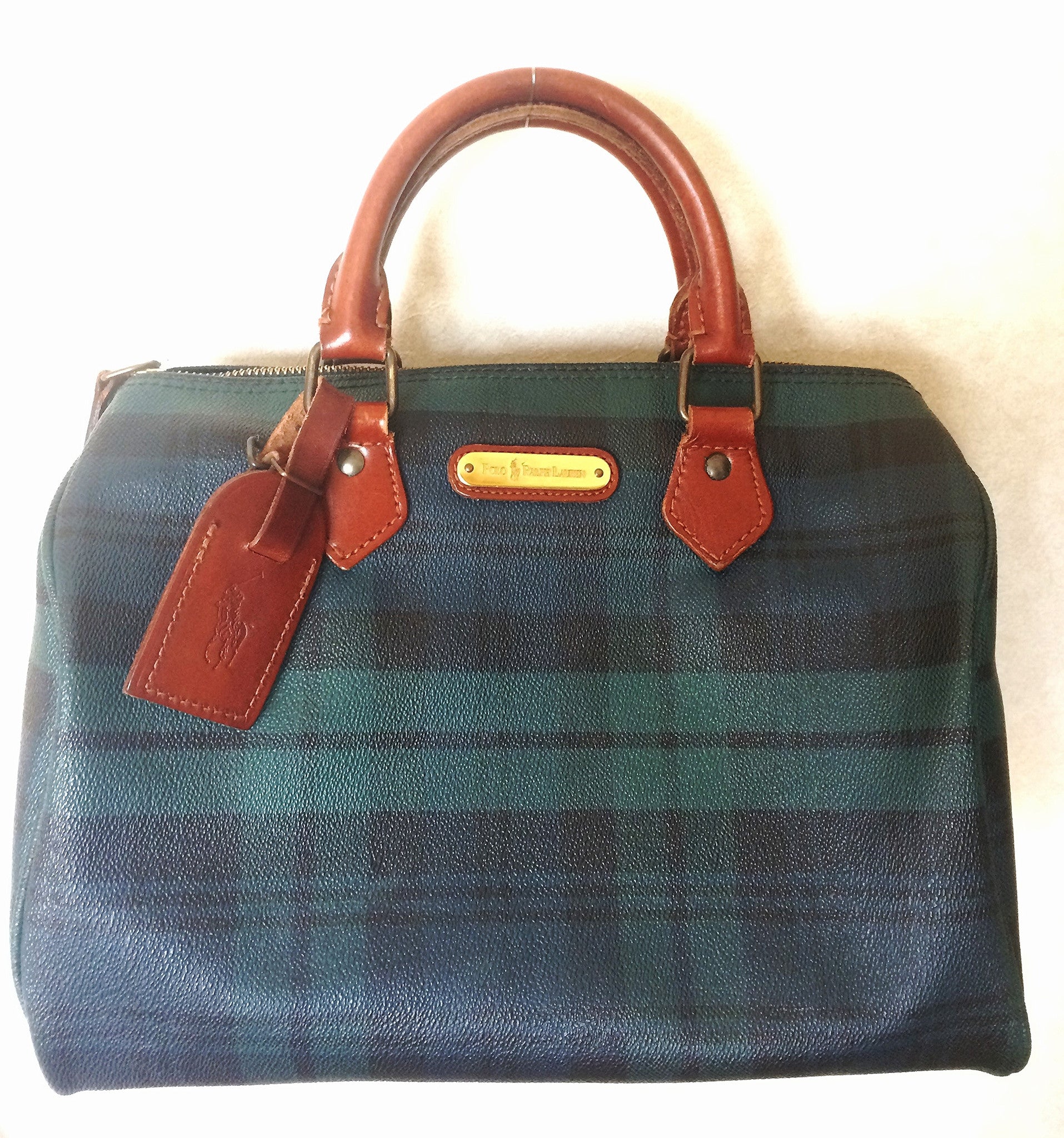 Vintage Ralph Lauren green tartan-checked purse in speedy bag style. G –  eNdApPi ***where you can find your favorite designer  vintages.....authentic, affordable, and lovable....