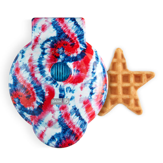 Star Mini Waffle Maker with Americana Print Image 1