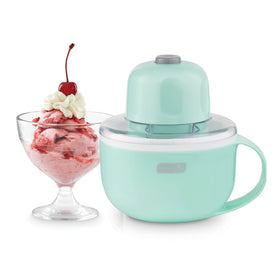 NEW! Rise By Dash Personal Electric Ice Cream Maker Machine, 1 Pint, Blue