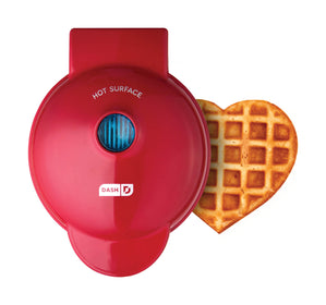 Dash® Heart Mini Waffle Maker in Red, 1 ct - Kroger