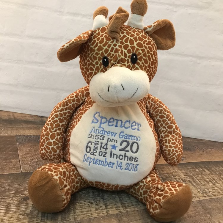 personalized stuffed giraffe