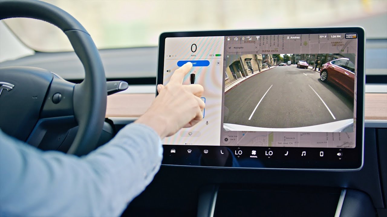 Tesla Cars Can Use Autopilot Side Cameras To Show Blind Spots When Sig