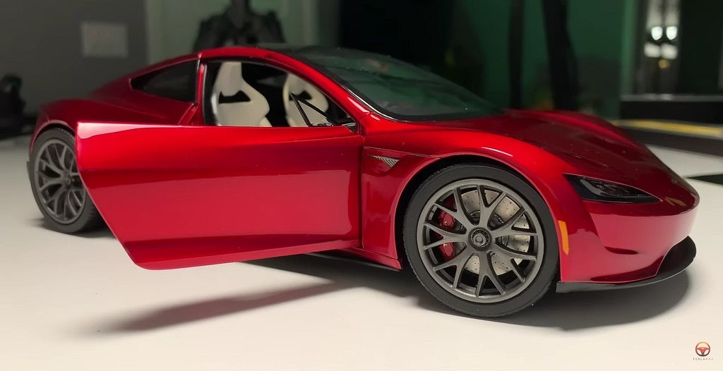 kennisgeving krom Kritisch Tesla Roadster 2020 Details Revealed in Diecast Model Unboxing Video