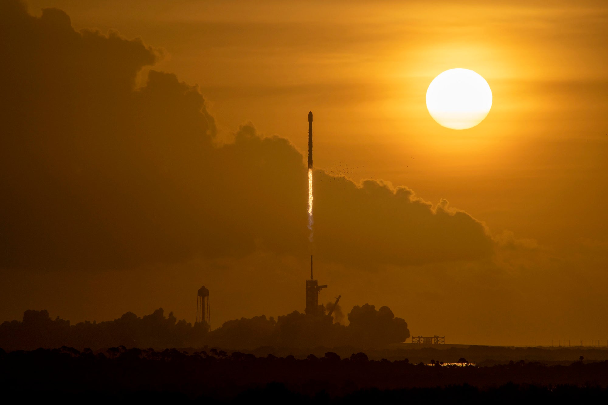 nasa spacex launch booster