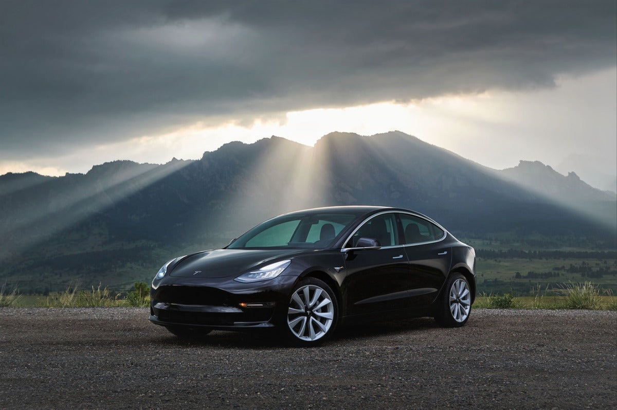 tesla model s black wallpaper