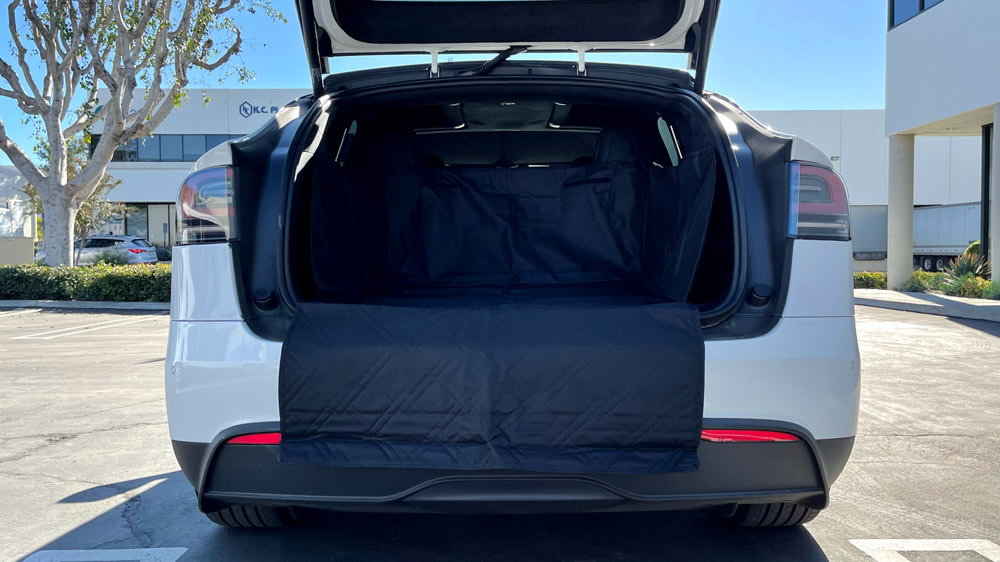 Tesla Model Y Pet Cover Rear Cargo Liner (Full Seatback Coverage) –  TESLARATI Marketplace