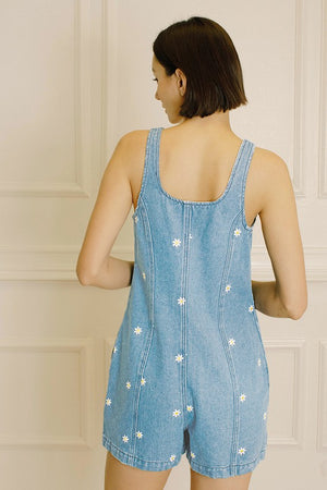 Daisy Denim Romper