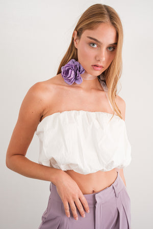 Sadie Scrunchie Crop Top