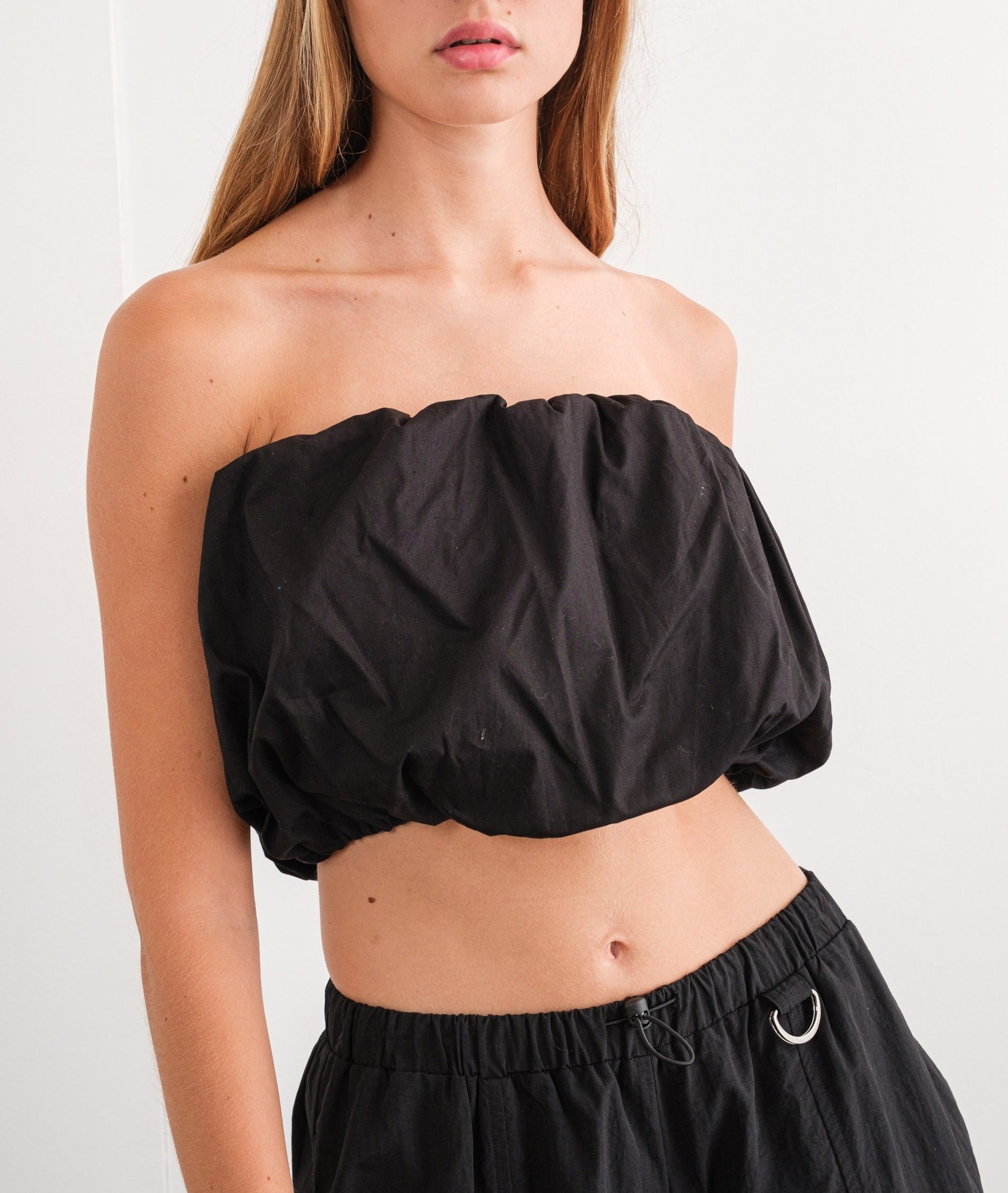 Sadie Scrunchie Crop Top