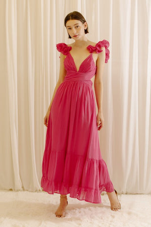 Romantic Pastel Maxi Dress