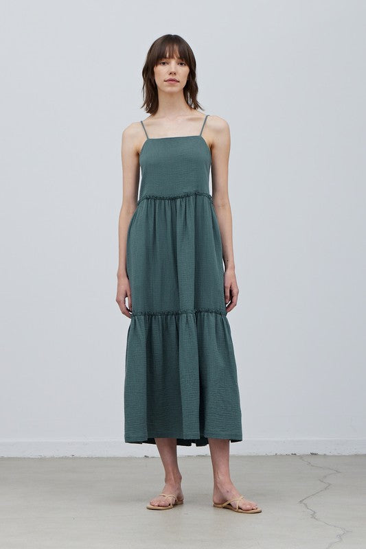 Gauze Midi Dress