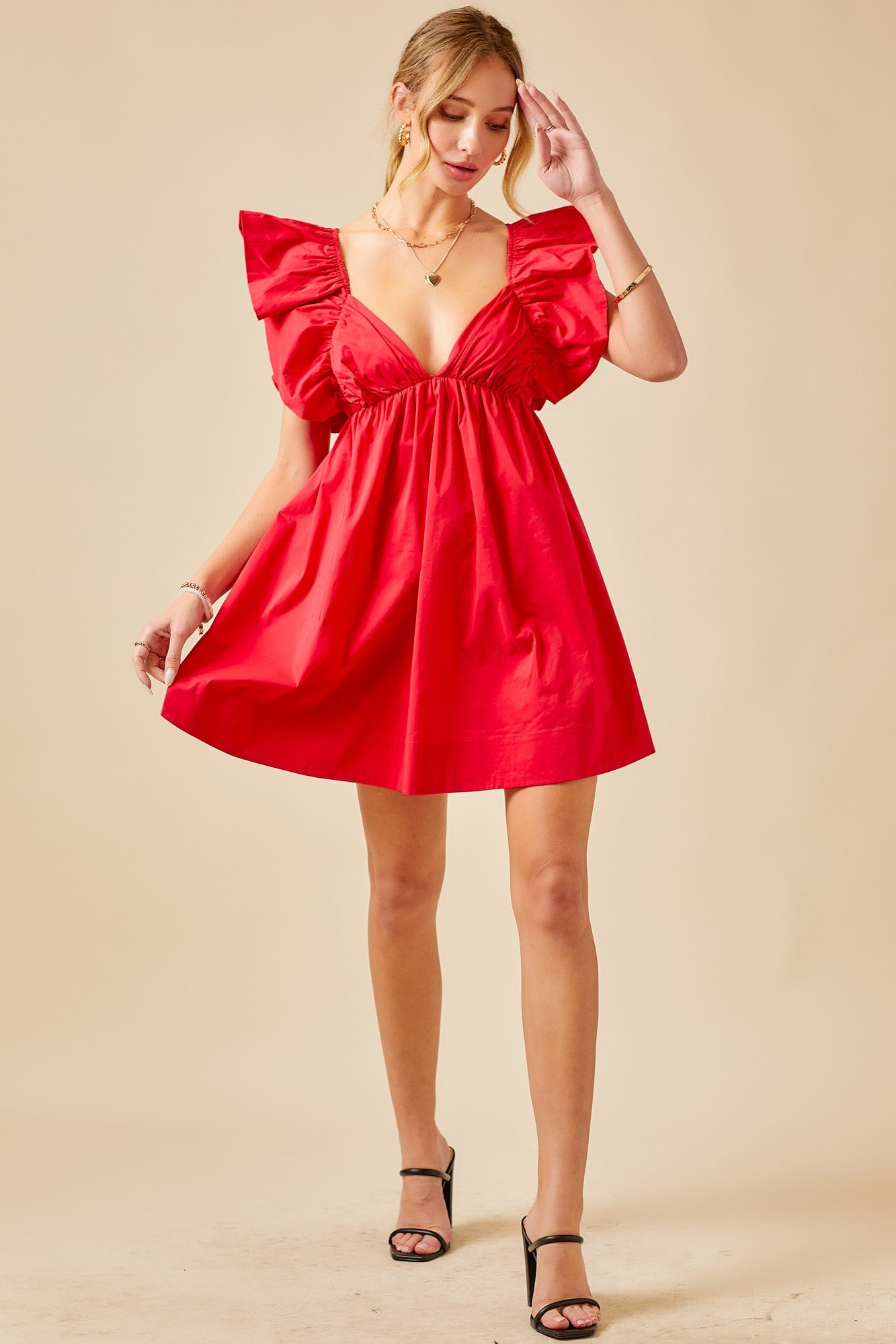 Mila Ruffle Mini Dress