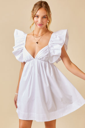 Mila Ruffle Mini Dress