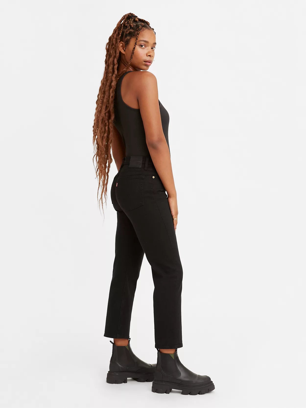 Levi's Wedgie Straight - Black Sprout - Maude