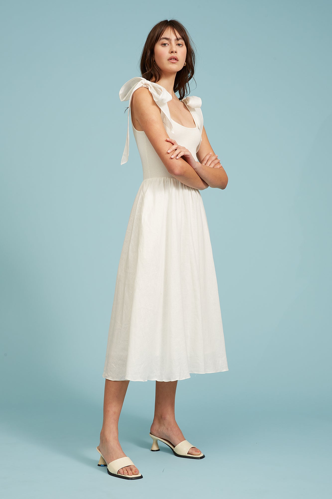 Briela Tie Tank Midi Dress