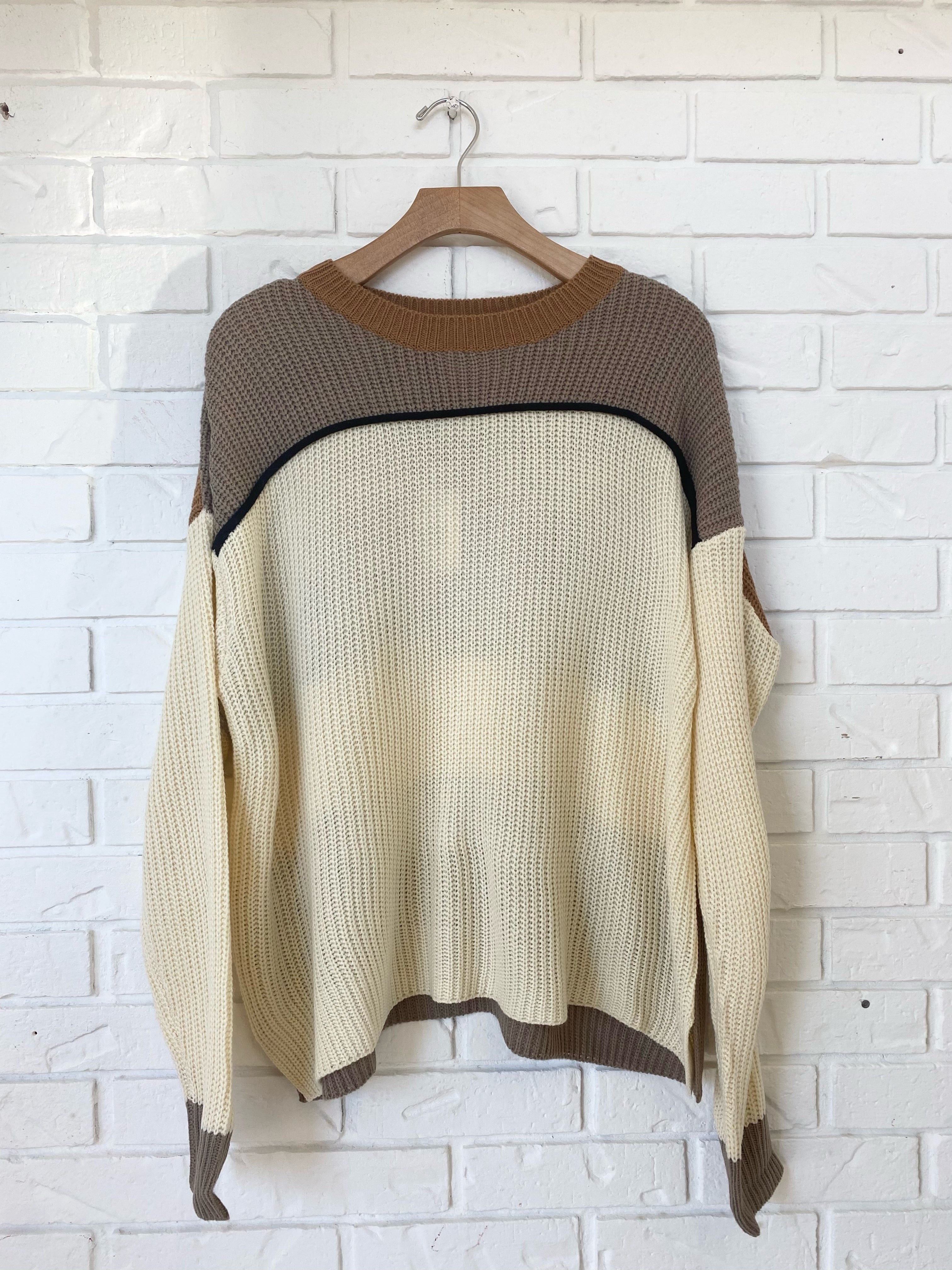 Gale Block Striped Sweater