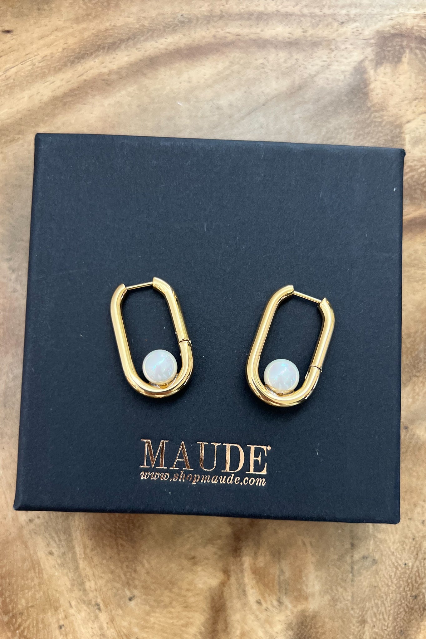 18K Iris Pearl Earrings