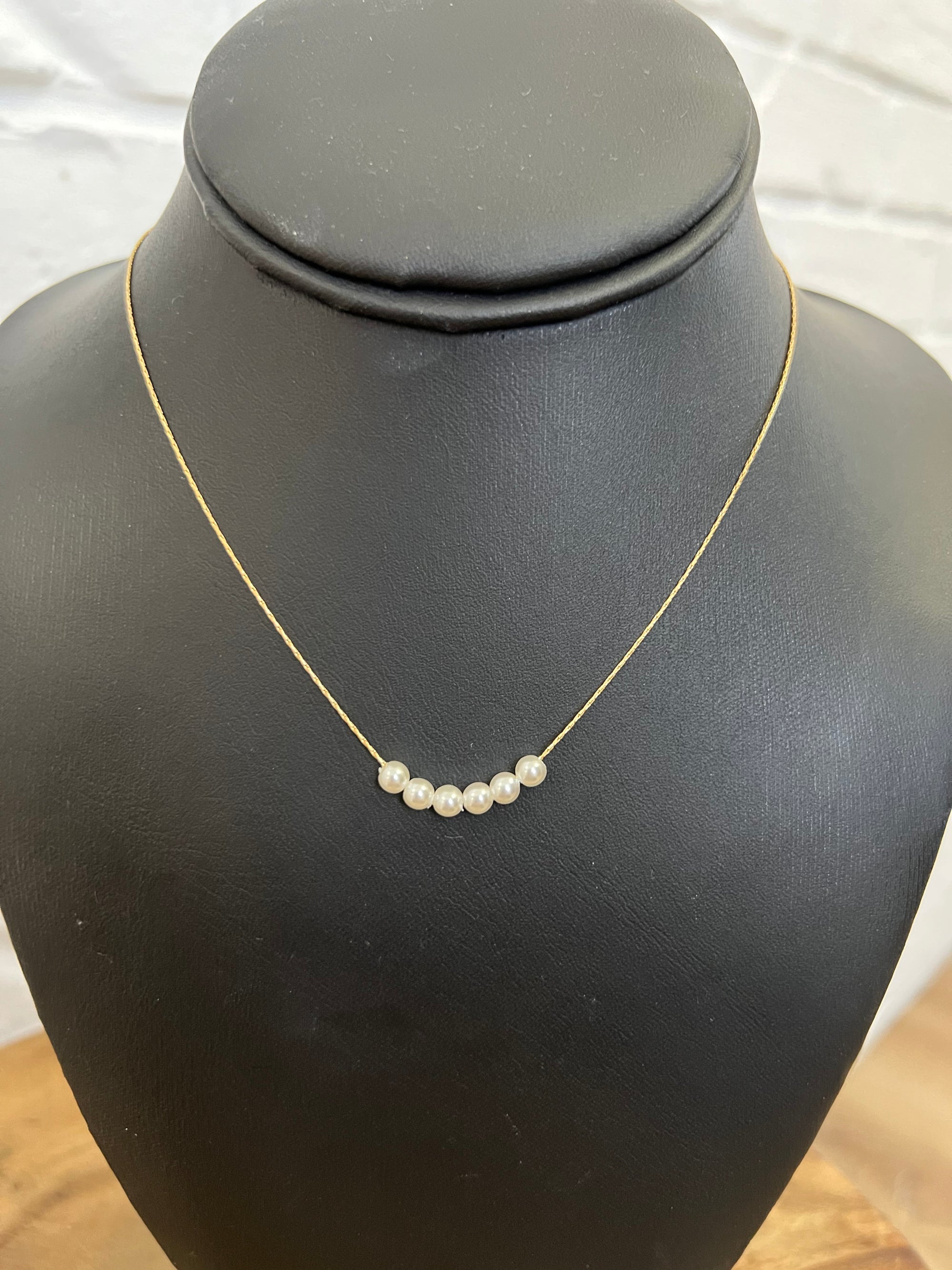 18K Lucille Dainty Pearl Necklace