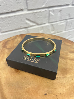 18K Bella Green Cuff Bracelet