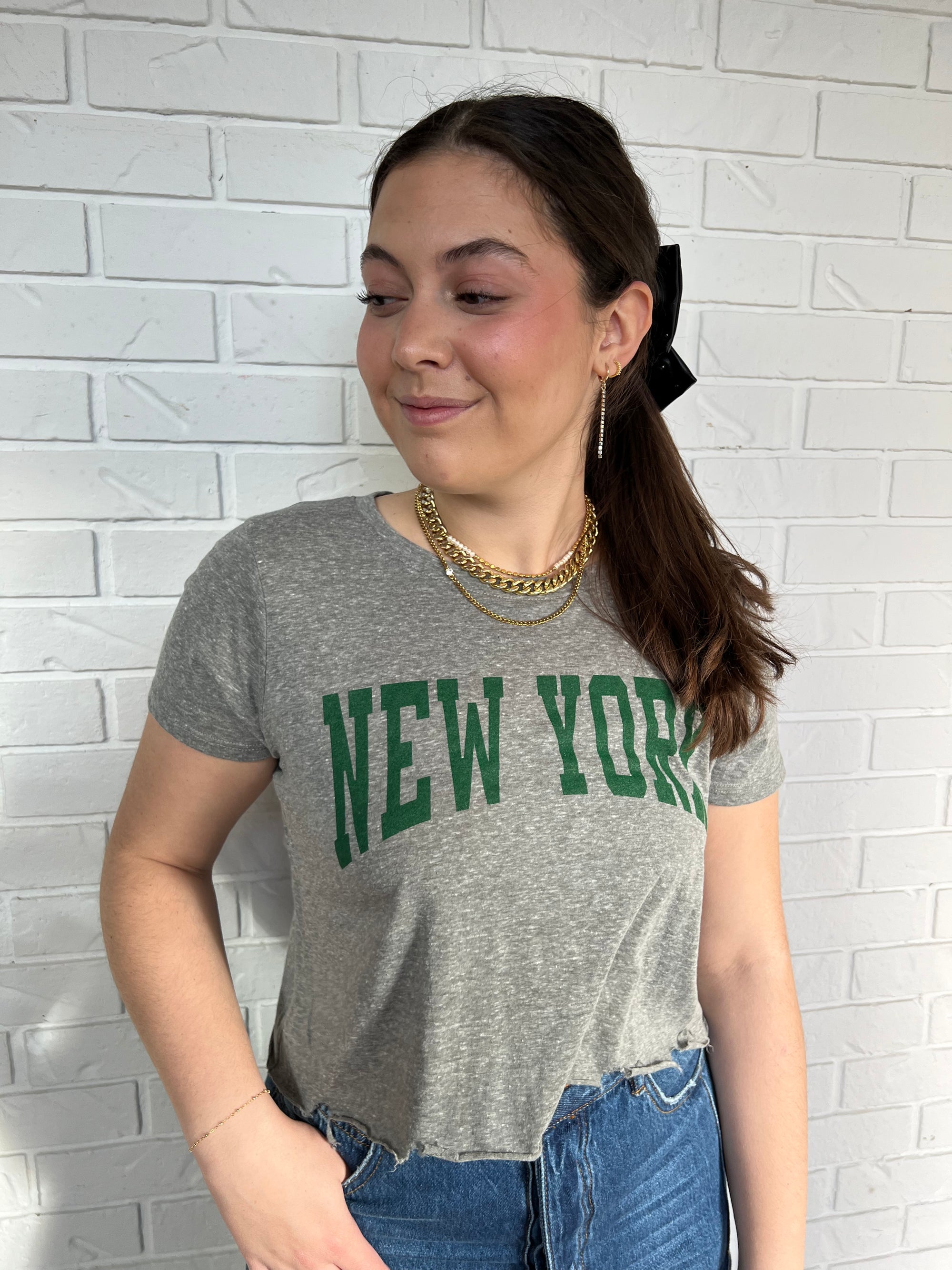 New York Crop Tee