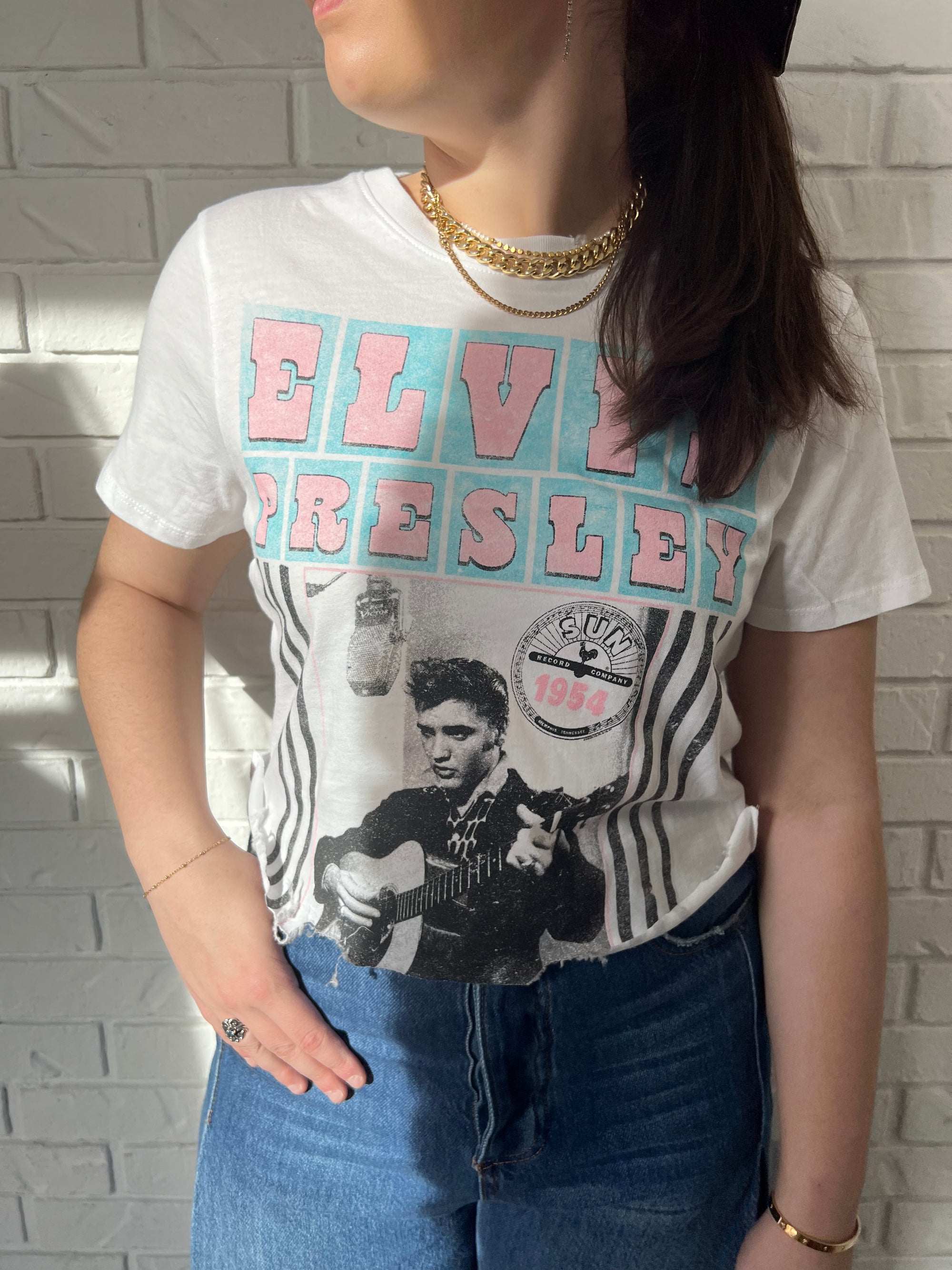 Elvis Sun Records Crop Tee