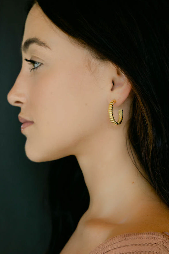 18K Rory Hoop Earrings