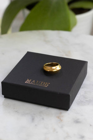 18K Lily Chunky Gold Ring