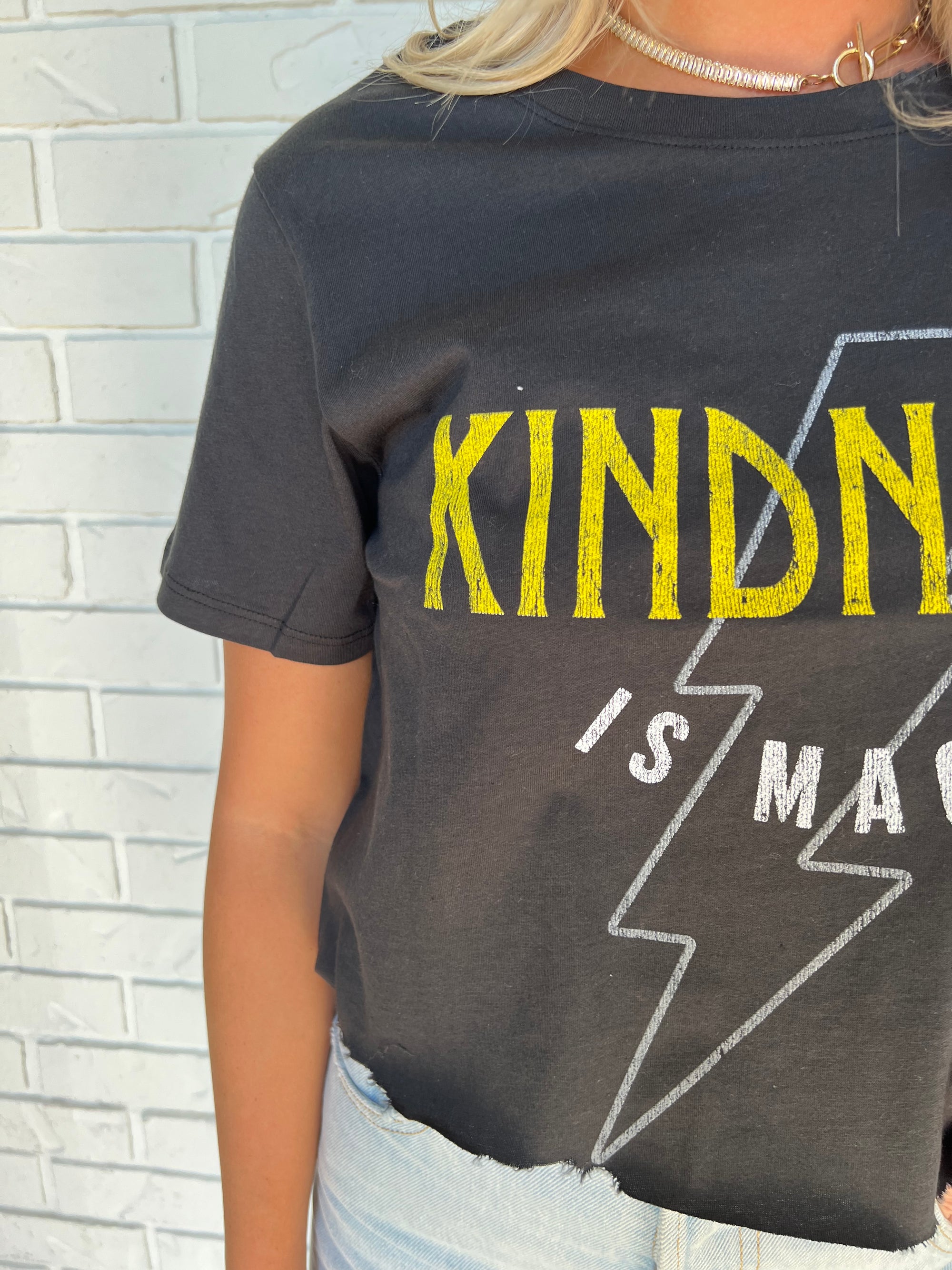 Kindness is Magic Crop Tee