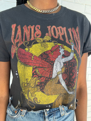 Janis Joplin Fairies Crop Tee