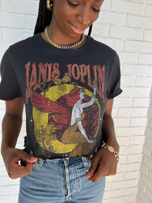 Janis Joplin Fairies Crop Tee