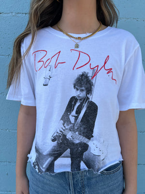 Bob Dylan Rolling Stones Crop Tee