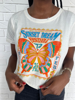 Sunset Dream Festival Crop Tee