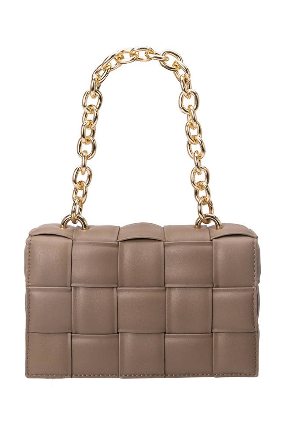 Melie Bianco - Anya Vegan Shoulder Bag in Taupe