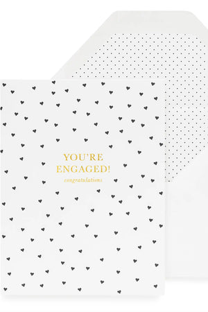 You're Engaged Hearts Card