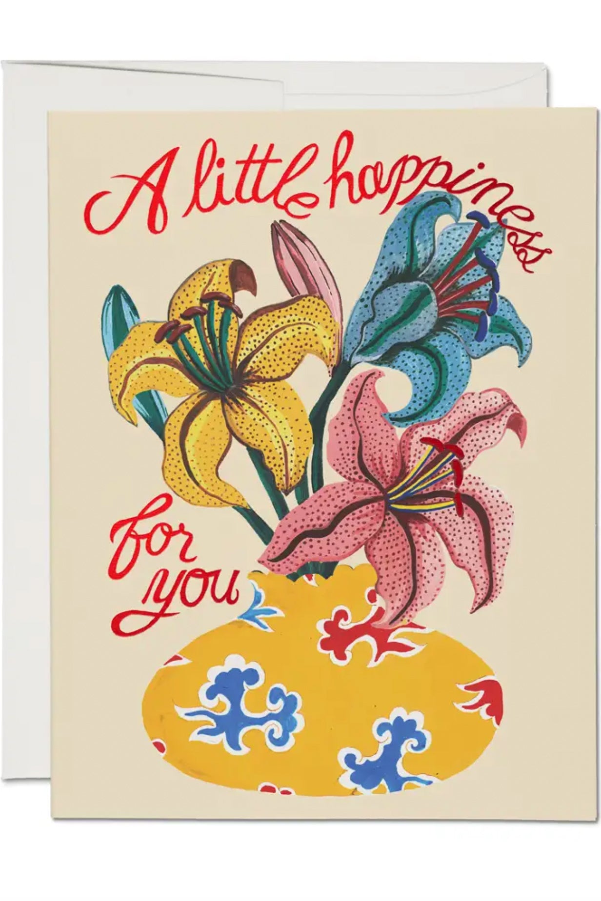 Red Cap Cards - Happiness Lilies